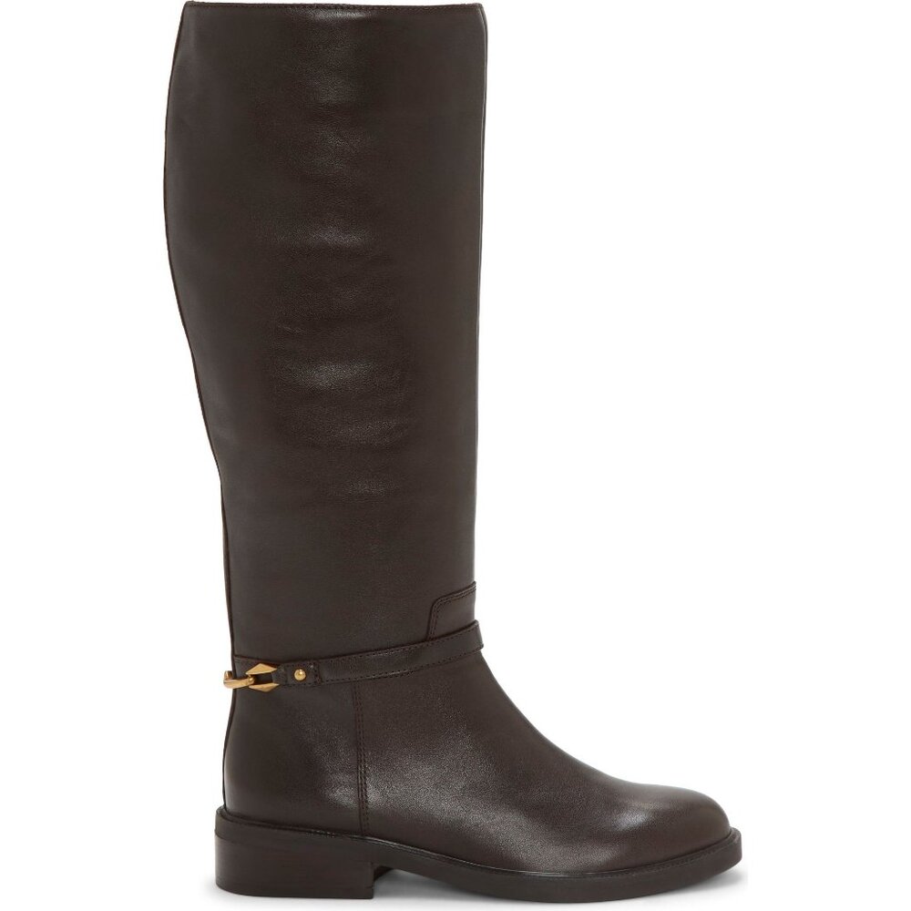 🆕 VINCE CAMUTO Adria 2 Tall Knee High Riding Boot 9 Wide Calf Brown - Picture 5 of 16